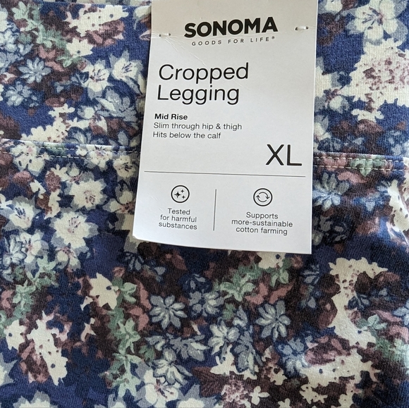 Sonoma Pants - NWT Sonoma XL Cropped Midrise Legging